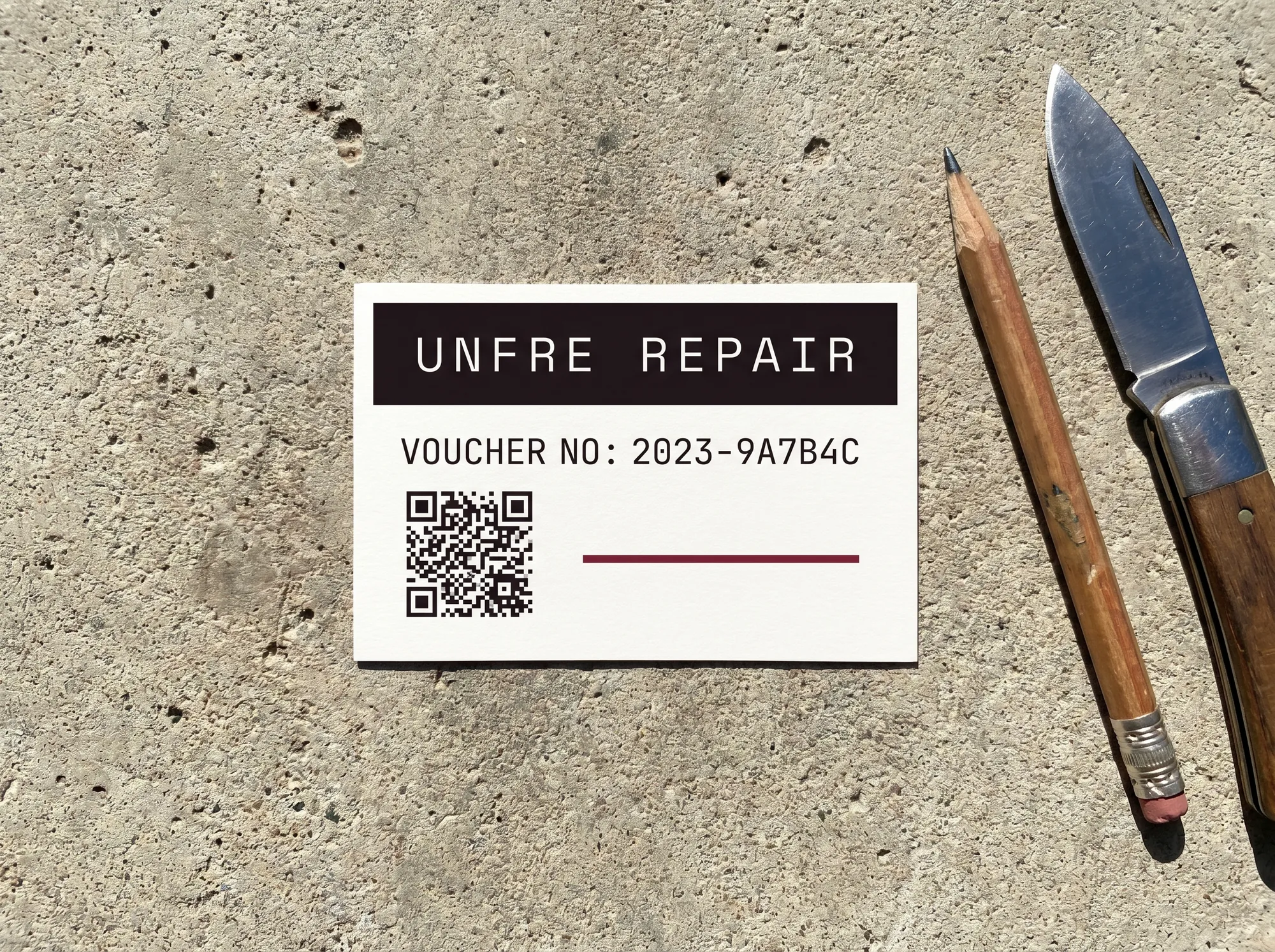 Repair Voucher Card