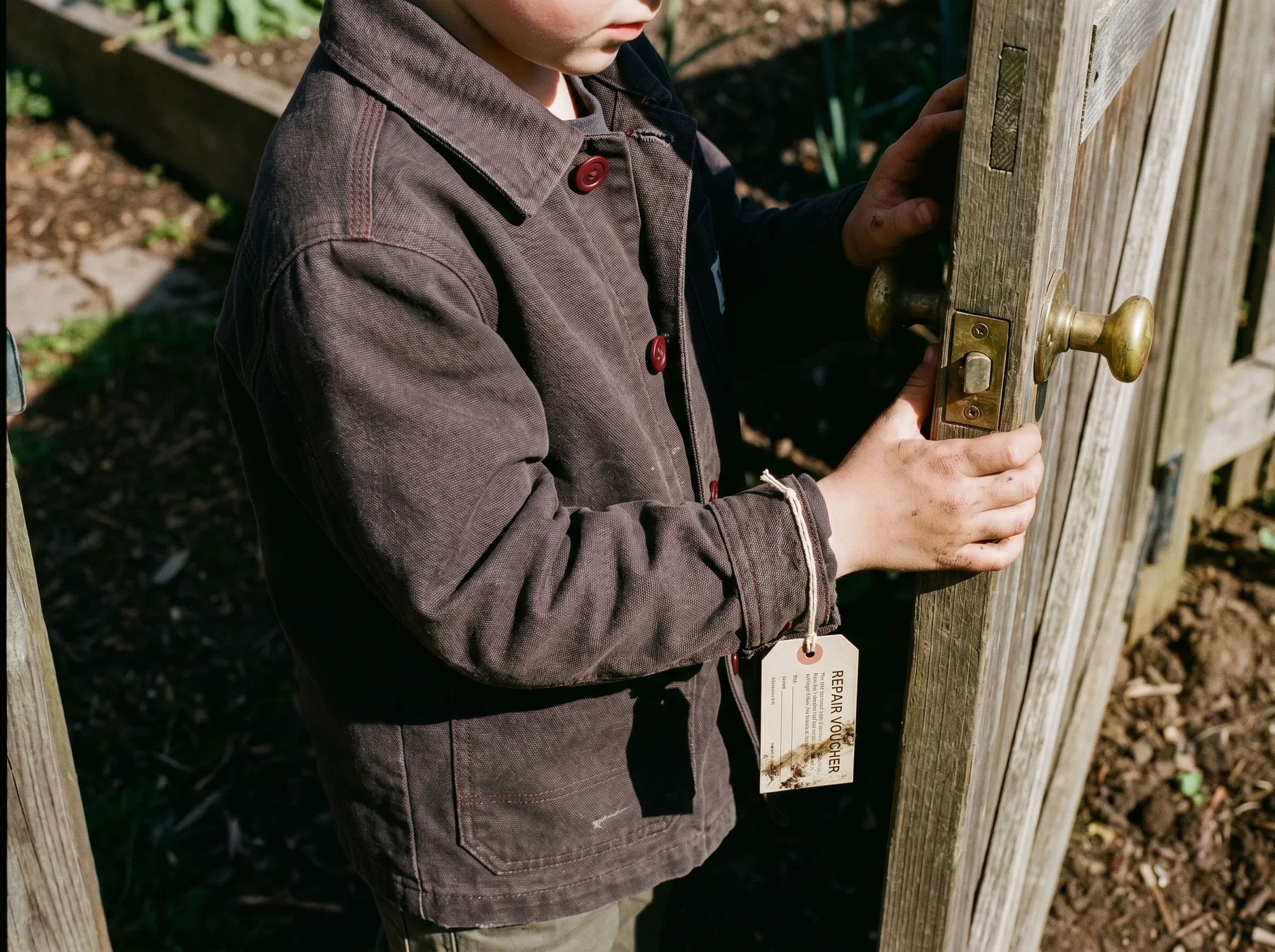 Unfre Kids Field Jacket (Children's Built-To-Last Apparel) — A children's working field jacket in heavyweight cotton canvas with internal pockets, replaceable buttons, and a hand-down repair voucher.