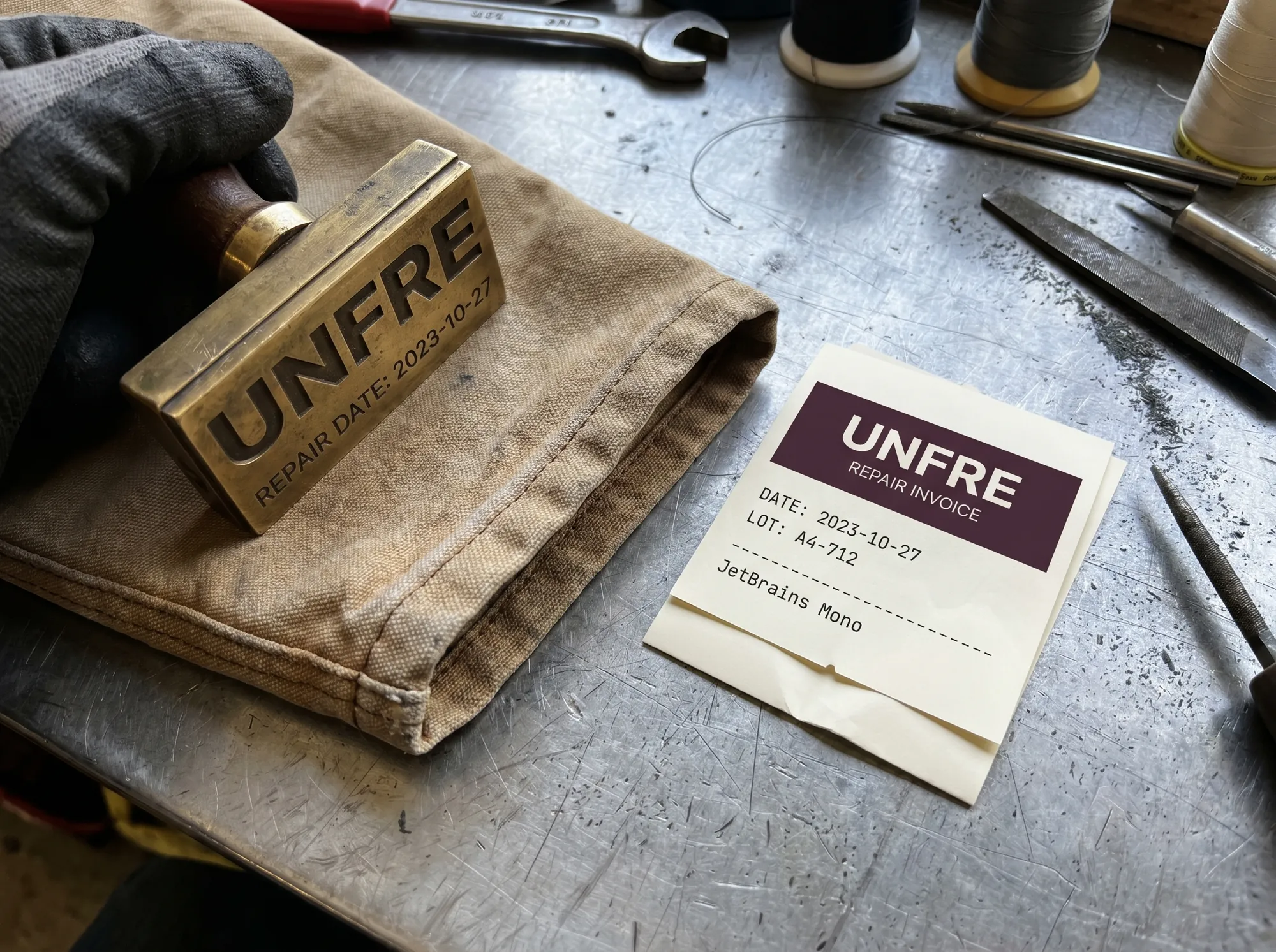 Unfre Seam Reinforcement (Repair-First Mending Service) — Flat-fee reinforcement of seams and stress points on a working garment — Unfre or any brand built to a repairable standard.